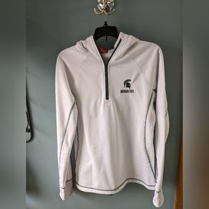 Ladies Michigan State Spartans Quarter Zip Hoodie